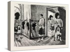 Men Of' the Black Watch in the Guard-Room, Dublin Castle Ireland, 1888-null-Stretched Canvas