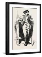 Men of the Bush, the Carpenter, Sketches from Life, Canada, Nineteenth Century-null-Framed Giclee Print