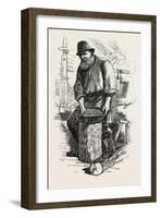 Men of the Bush, the Cook, Sketches from Life, Canada, Nineteenth Century-null-Framed Giclee Print