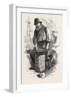 Men of the Bush, the Cook, Sketches from Life, Canada, Nineteenth Century-null-Framed Giclee Print