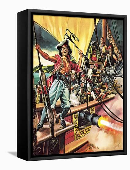 Men of the Jolly Roger-Ron Embleton-Framed Stretched Canvas