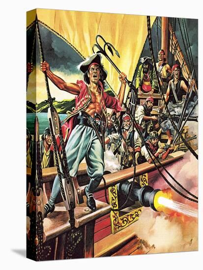 Men of the Jolly Roger-Ron Embleton-Stretched Canvas