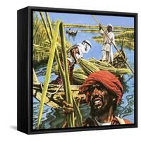 Men of the Marshes of Southern Iraq-Payne-Framed Stretched Canvas