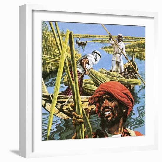 Men of the Marshes of Southern Iraq-Payne-Framed Giclee Print