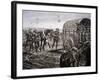 Men of the Mounted Section of the Canadian Veterinary Corps Collecting Wounded Horses in the…-Richard Caton Woodville-Framed Giclee Print