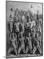 Men of the 'Never Never Land, in Totem Attire, Australia, 1922-PJ MacMahon-Mounted Giclee Print