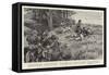 Men of the New Regiment of Mounted Infantry at Drill at Aldershot-null-Framed Stretched Canvas