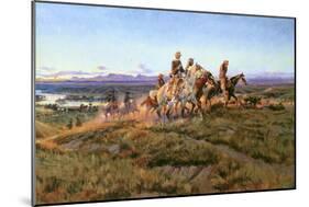 Men of the Open Range-Charles Marion Russell-Mounted Art Print