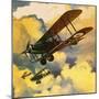 Men of the Royal Flying Corps Out to Combat the Threat of the German Floating Flotilla-Wilf Hardy-Mounted Giclee Print