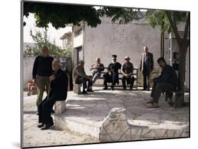 Men of the Village, Dhora, Cyprus-Michael Short-Mounted Photographic Print