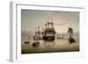 Men-of-War and other Shipping Anchored in a Calm, 1885-Henry Redmore-Framed Giclee Print