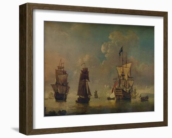 Men of War, c1720-Peter Monamy-Framed Giclee Print