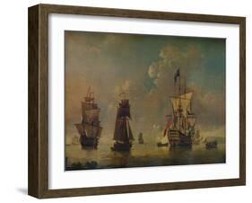 Men of War, c1720-Peter Monamy-Framed Giclee Print