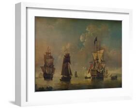 Men of War, c1720-Peter Monamy-Framed Giclee Print