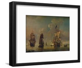 Men of War, c1720-Peter Monamy-Framed Giclee Print