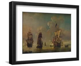 Men of War, c1720-Peter Monamy-Framed Giclee Print