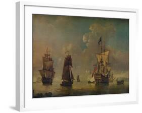 Men of War, c1720-Peter Monamy-Framed Giclee Print