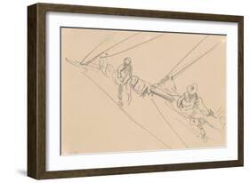 Men on a Spar, c.1876-John Singer Sargent-Framed Giclee Print