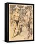 Men on Beach, Munzer-Adolf Munzer-Framed Stretched Canvas