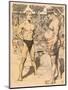 Men on Beach, Munzer-Adolf Munzer-Mounted Art Print