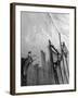 Men on Ladders Painting Exterior Wall of Building in Preparation for Opening of the World's Fair-Alfred Eisenstaedt-Framed Photographic Print