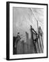 Men on Ladders Painting Exterior Wall of Building in Preparation for Opening of the World's Fair-Alfred Eisenstaedt-Framed Photographic Print