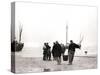 Men on the Shore, Scheveningen, Netherlands, 1898-James Batkin-Stretched Canvas