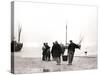 Men on the Shore, Scheveningen, Netherlands, 1898-James Batkin-Stretched Canvas