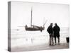 Men on the Shore, Scheveningen, Netherlands, 1898-James Batkin-Stretched Canvas