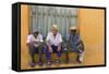 Men on the Street, Trinidad, Cuba-Keren Su-Framed Stretched Canvas
