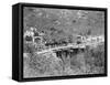 Men on Wagon Wave and Tip Hats to Photographer Photograph - Deadwood, SD-Lantern Press-Framed Stretched Canvas