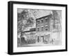 Men outside Exterior of Civil War Slave Holding Station-null-Framed Photographic Print