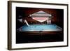 Men Paying Billiards in a Sky Room of Harris County Domed Stadium 'Astrodome', Houston, TX, 1968-Mark Kauffman-Framed Photographic Print