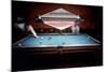 Men Paying Billiards in a Sky Room of Harris County Domed Stadium 'Astrodome', Houston, TX, 1968-Mark Kauffman-Mounted Photographic Print