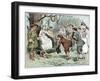 Men paying homage to-Randolph Caldecott-Framed Giclee Print