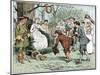 Men paying homage to-Randolph Caldecott-Mounted Giclee Print