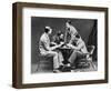 Men Playing Cards with Prince Leopold-null-Framed Photographic Print