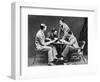 Men Playing Cards with Prince Leopold-null-Framed Photographic Print