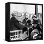 Men Playing Domino at the Table of a Cafe in Baghdad-Mario de Biasi-Framed Stretched Canvas