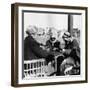 Men Playing Domino at the Table of a Cafe in Baghdad-Mario de Biasi-Framed Photographic Print