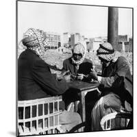 Men Playing Domino at the Table of a Cafe in Baghdad-Mario de Biasi-Mounted Photographic Print