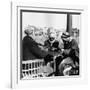 Men Playing Domino at the Table of a Cafe in Baghdad-Mario de Biasi-Framed Photographic Print