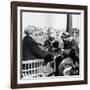 Men Playing Domino at the Table of a Cafe in Baghdad-Mario de Biasi-Framed Photographic Print