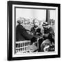 Men Playing Domino at the Table of a Cafe in Baghdad-Mario de Biasi-Framed Photographic Print