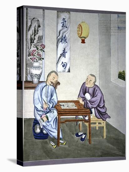 Men Playing Go, Artwork-CCI Archives-Stretched Canvas