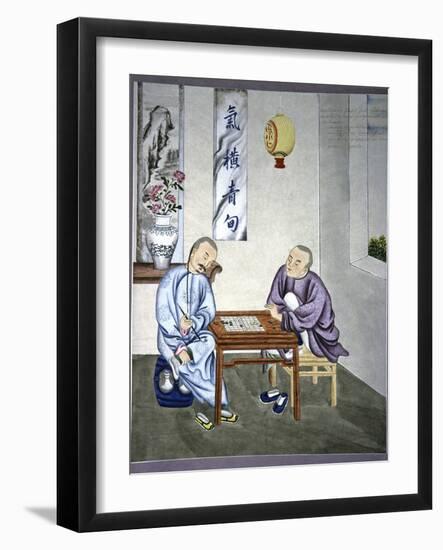 Men Playing Go, Artwork-CCI Archives-Framed Photographic Print