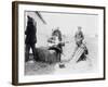 Men Playing Kazoos and Guitar Photograph-Lantern Press-Framed Art Print