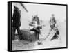 Men Playing Kazoos and Guitar Photograph-Lantern Press-Framed Stretched Canvas