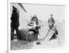 Men Playing Kazoos and Guitar Photograph-Lantern Press-Framed Art Print