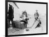 Men Playing Kazoos and Guitar Photograph-Lantern Press-Framed Art Print